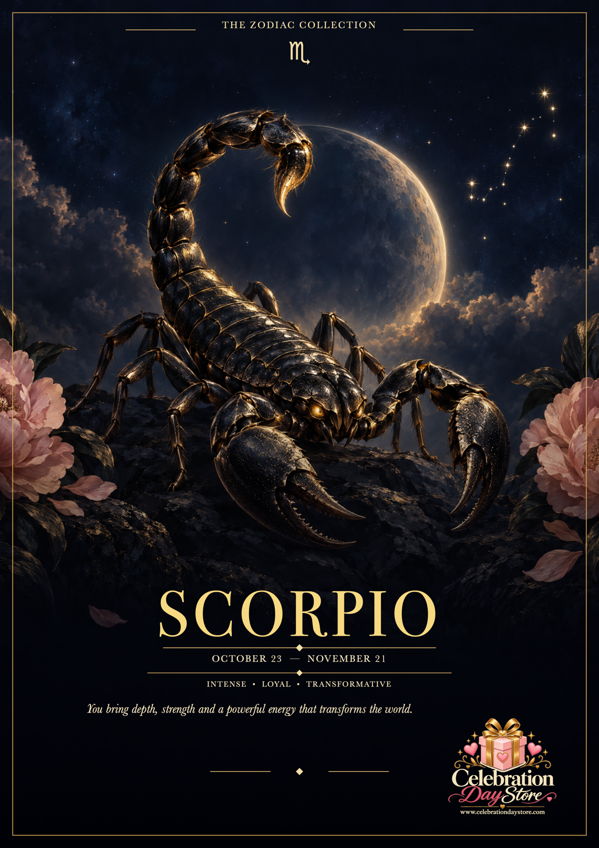 Scorpio Zodiac A4 poster